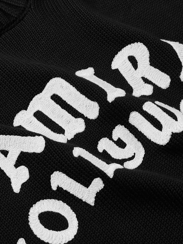 Hollywood Logo-Embroidered Cotton Sweater - CU Hollywood Logo-Embroidered Cotton Sweater - CU