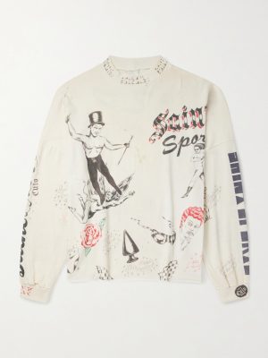 Sports Printed Cotton-Jersey T-Shirt