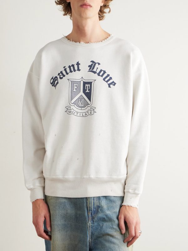 Logo-Print Cotton-Jersey Sweatshirt - FR Logo-Print Cotton-Jersey Sweatshirt - FR