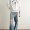 Logo-Print Cotton-Jersey Sweatshirt - OU Logo-Print Cotton-Jersey Sweatshirt - OU