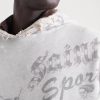 Printed Distressed Cotton-Jersey Hoodie - CU