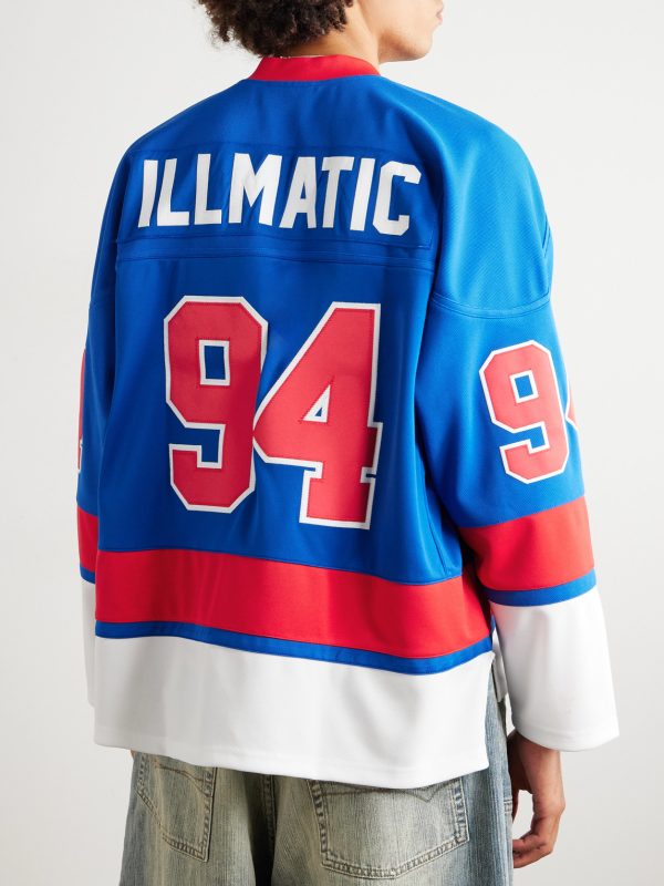 + Nas Logo-Appliquéd Jersey Shirt - BK + Nas Logo-Appliquéd Jersey Shirt - BK