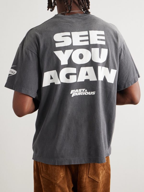+ Fast & Furious Printed Cotton-Jersey T-Shirt - BK + Fast & Furious Printed Cotton-Jersey T-Shirt - BK
