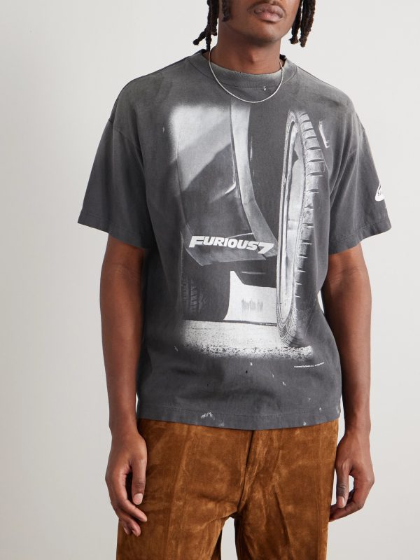 + Fast & Furious Printed Cotton-Jersey T-Shirt - FR + Fast & Furious Printed Cotton-Jersey T-Shirt - FR