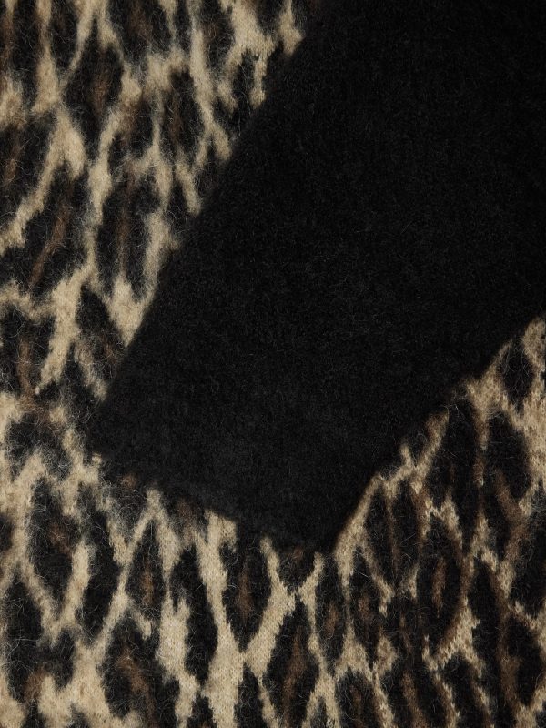 Leopard-Jacquard Cardigan - E1 Leopard-Jacquard Cardigan - E1