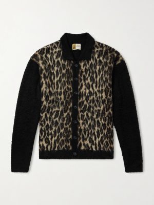 Leopard-Jacquard Cardigan Leopard-Jacquard Cardigan
