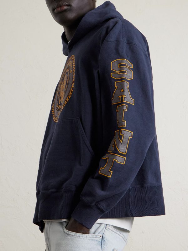 Saint College Printed Cotton Hoodie - CU
