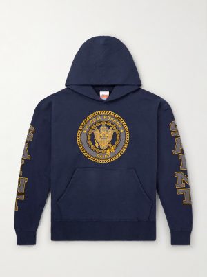 Saint College Printed Cotton Hoodie