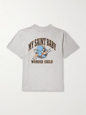 Printed Cotton-Jersey T-Shirt