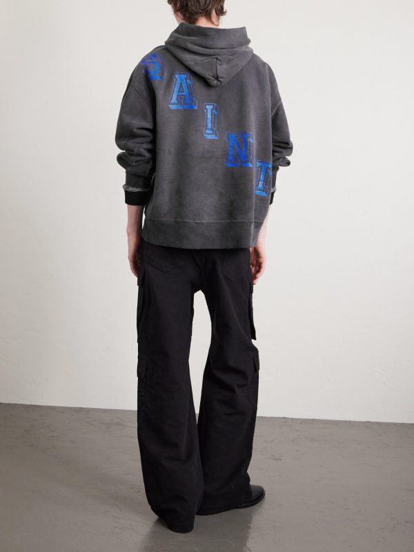Angel Printed Cotton-Jersey Hoodie - BK Angel Printed Cotton-Jersey Hoodie - BK