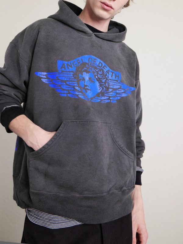 Angel Printed Cotton-Jersey Hoodie - CU Angel Printed Cotton-Jersey Hoodie - CU