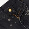 Slim-Fit Flared Double-Knee Distressed Jeans - E1 Slim-Fit Flared Double-Knee Distressed Jeans - E1