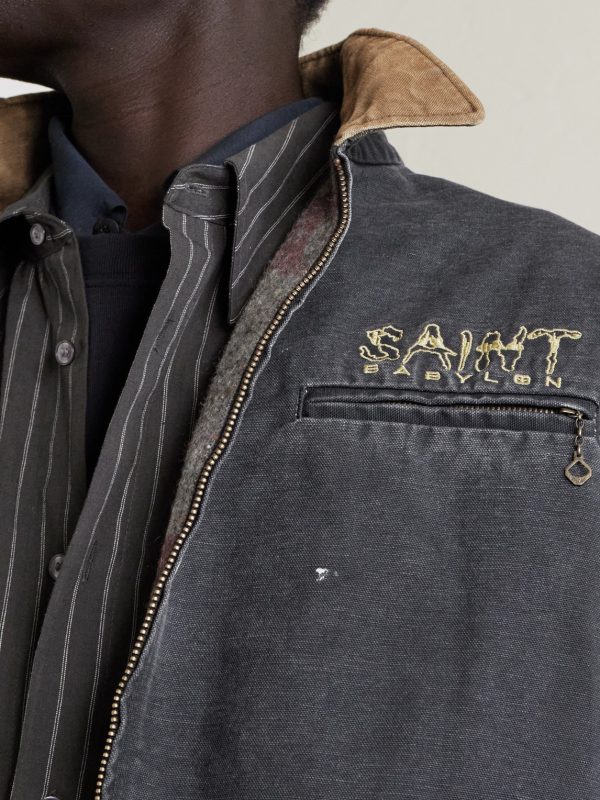 + Babylon Detroit Logo-Embroidered Cotton Jacket - CU