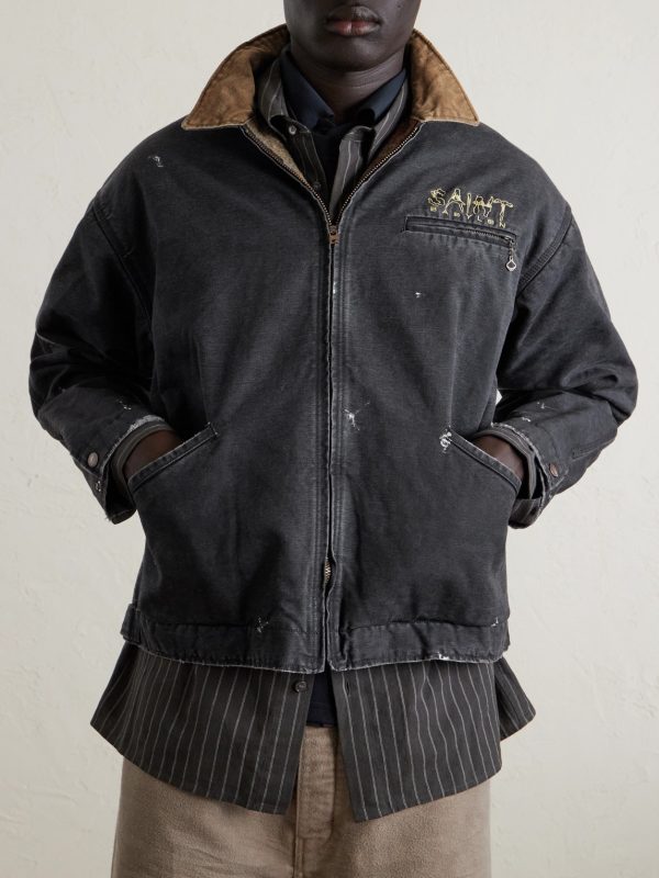 + Babylon Detroit Logo-Embroidered Cotton Jacket - FR