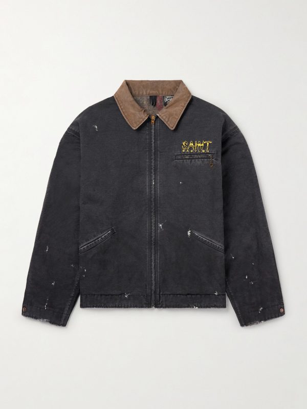 + Babylon Detroit Logo-Embroidered Cotton Jacket