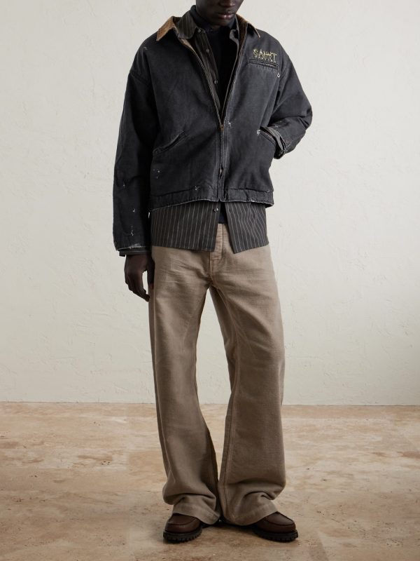 + Babylon Detroit Logo-Embroidered Cotton Jacket - OU