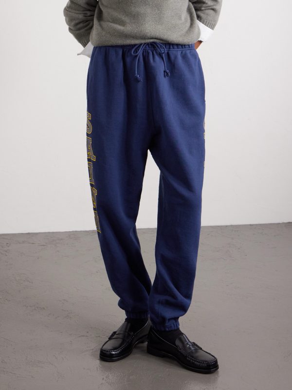 Saint College Logo-Print Cotton-Jersey Sweatpants - FR Saint College Logo-Print Cotton-Jersey Sweatpants - FR