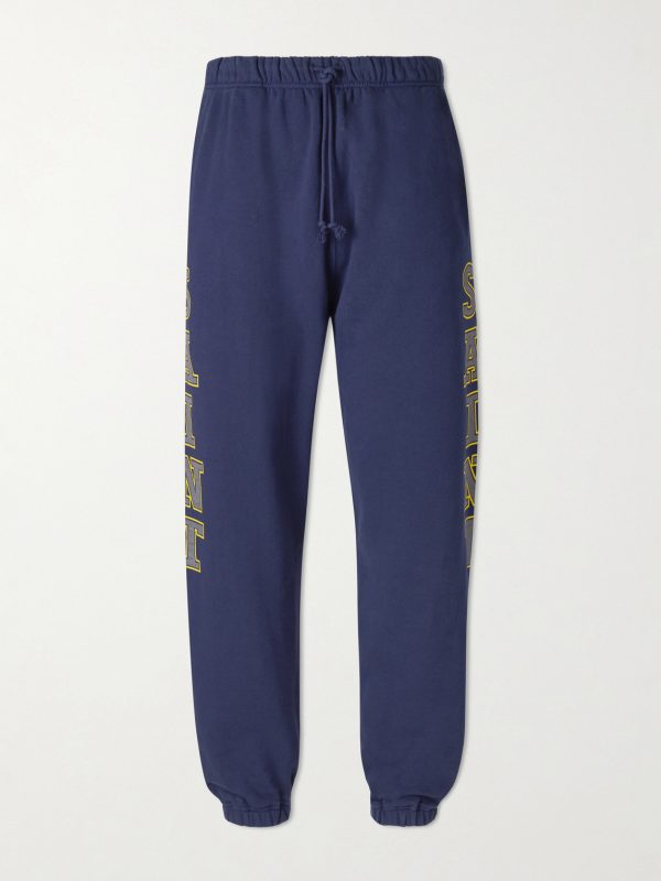 Saint College Logo-Print Cotton-Jersey Sweatpants Saint College Logo-Print Cotton-Jersey Sweatpants