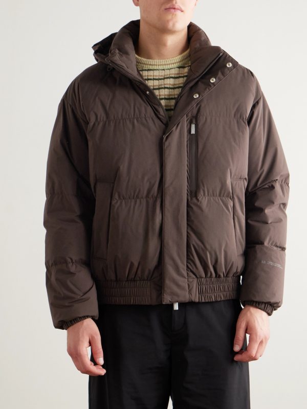 Quilted Shell Down Hooded Jacket - FR