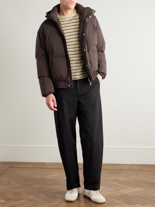 Quilted Shell Down Hooded Jacket - OU