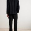 Straight-Leg Pleated Cashmere Trousers - BK Straight-Leg Pleated Cashmere Trousers - BK