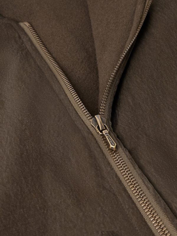 Padded Silk and Cotton-Blend Bomber Jacket - CU Padded Silk and Cotton-Blend Bomber Jacket - CU