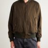 Padded Silk and Cotton-Blend Bomber Jacket - FR Padded Silk and Cotton-Blend Bomber Jacket - FR