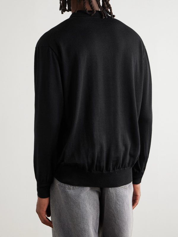 Wool Polo Shirt - BK Wool Polo Shirt - BK