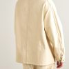 Vintage Corduroy-Trimmed Distressed Cotton-Blend Canvas Coverall Jacket - BK Vintage Corduroy-Trimmed Distressed Cotton-Blend Canvas Coverall Jacket - BK