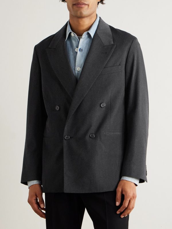 Double-Breasted Wool Blazer - FR Double-Breasted Wool Blazer - FR