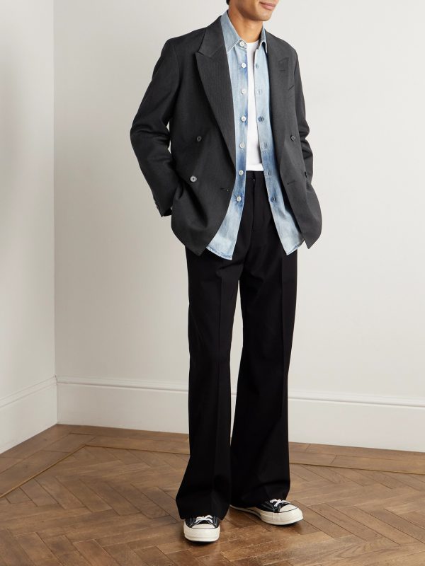 Double-Breasted Wool Blazer - OU Double-Breasted Wool Blazer - OU