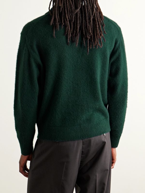Brushed-Cashmere Polo Shirt - BK Brushed-Cashmere Polo Shirt - BK