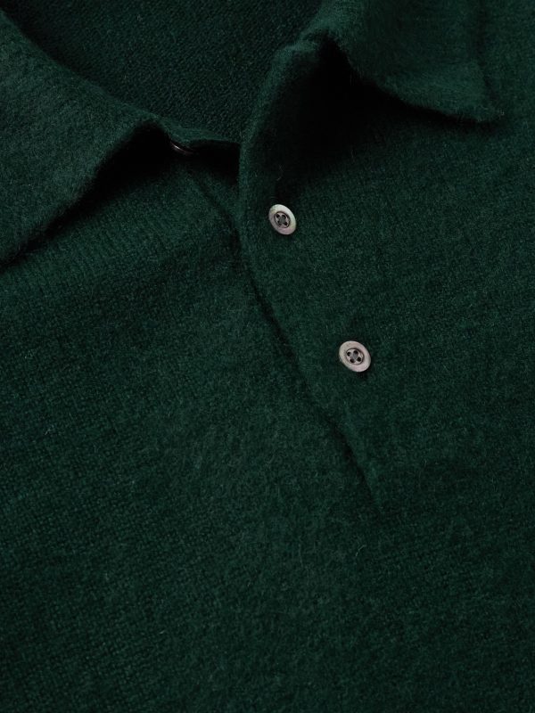 Brushed-Cashmere Polo Shirt - CU Brushed-Cashmere Polo Shirt - CU