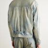1st Type Distressed Denim Jacket - BK 1st Type Distressed Denim Jacket - BK