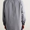 Cotton and Silk-Blend Shirt - BK Cotton and Silk-Blend Shirt - BK