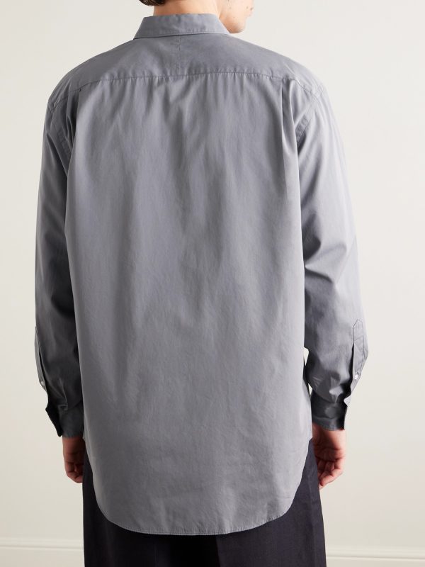 Cotton and Silk-Blend Shirt - BK Cotton and Silk-Blend Shirt - BK