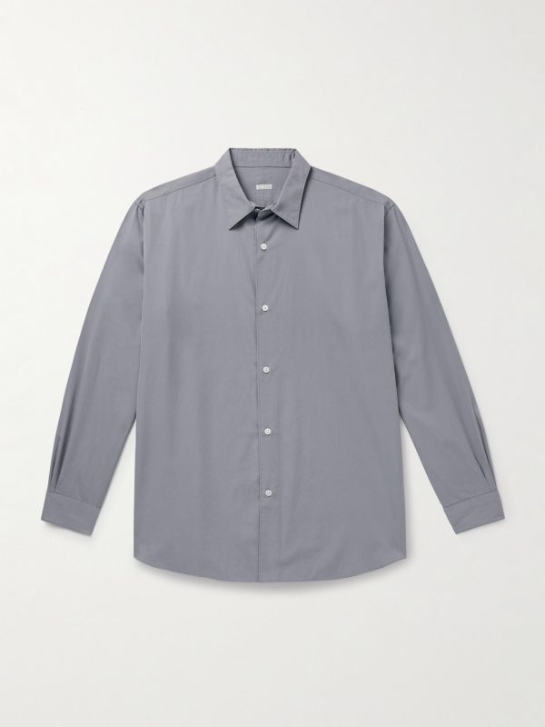 Cotton and Silk-Blend Shirt Cotton and Silk-Blend Shirt