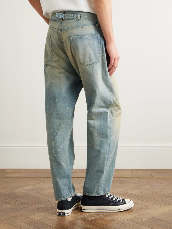No. 37 Straight-Leg Distressed Jeans - BK No. 37 Straight-Leg Distressed Jeans - BK