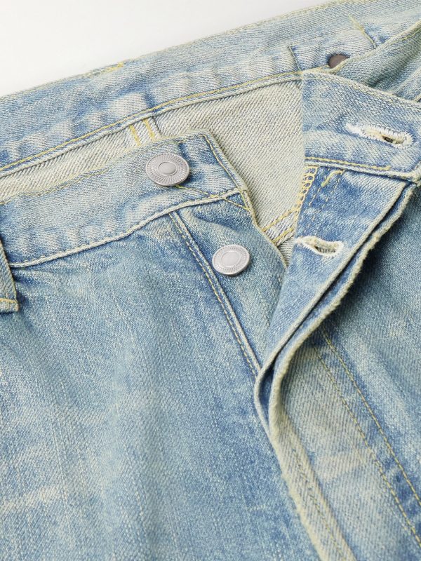 No. 37 Straight-Leg Distressed Jeans - E1 No. 37 Straight-Leg Distressed Jeans - E1