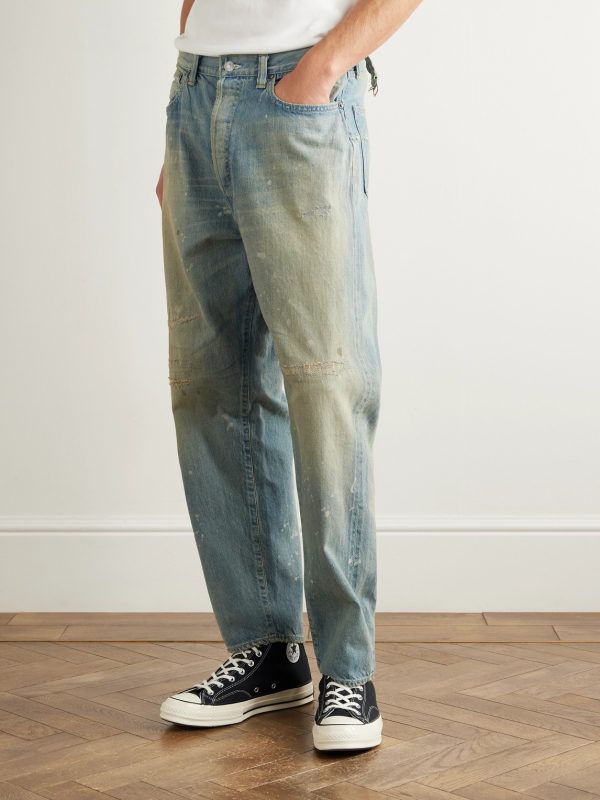 No. 37 Straight-Leg Distressed Jeans - FR No. 37 Straight-Leg Distressed Jeans - FR