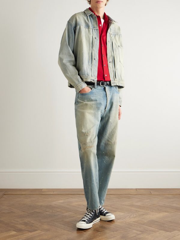 No. 37 Straight-Leg Distressed Jeans - OU No. 37 Straight-Leg Distressed Jeans - OU