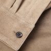 Distressed Suede Shirt Jacket - E1