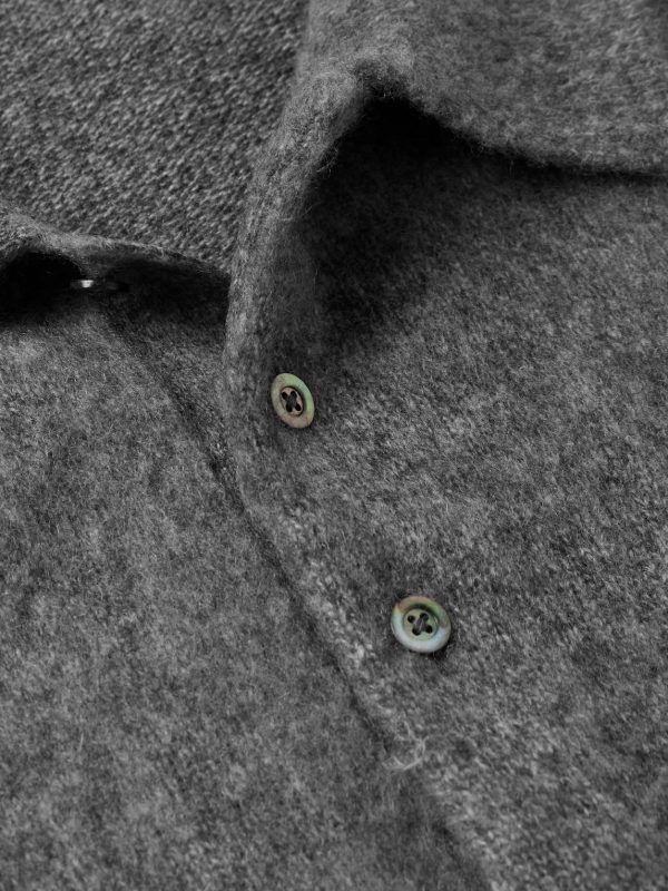 Brushed-Cashmere Polo Shirt - CU Brushed-Cashmere Polo Shirt - CU
