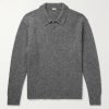 Brushed-Cashmere Polo Shirt Brushed-Cashmere Polo Shirt