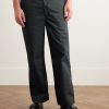 Work Straight-Leg Cotton-Blend Chinos - FR Work Straight-Leg Cotton-Blend Chinos - FR
