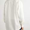Cotton and Silk-Blend Shirt - BK Cotton and Silk-Blend Shirt - BK