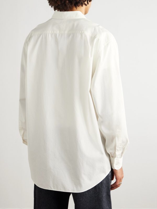 Cotton and Silk-Blend Shirt - BK Cotton and Silk-Blend Shirt - BK