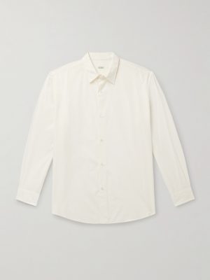 Cotton and Silk-Blend Shirt Cotton and Silk-Blend Shirt