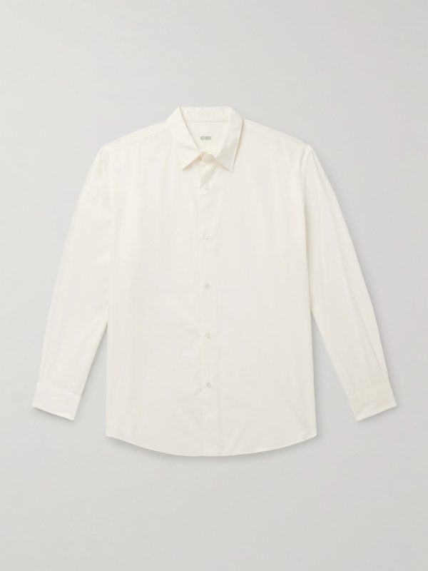 Cotton and Silk-Blend Shirt Cotton and Silk-Blend Shirt