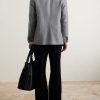 Double-Breasted Pinstriped Wool Suit Jacket - BK Double-Breasted Pinstriped Wool Suit Jacket - BK